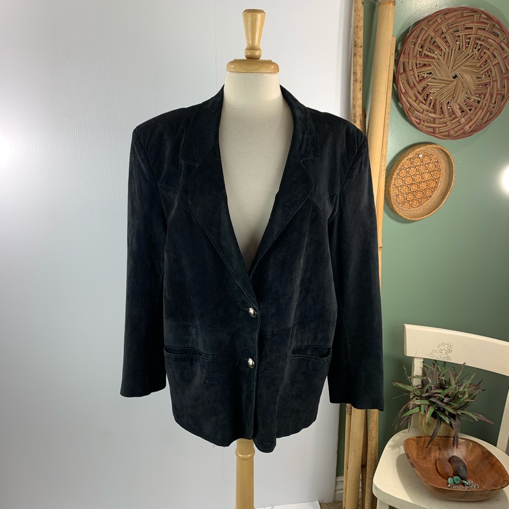 Pioneer Wear Vintage Women's Black Blazer Coat